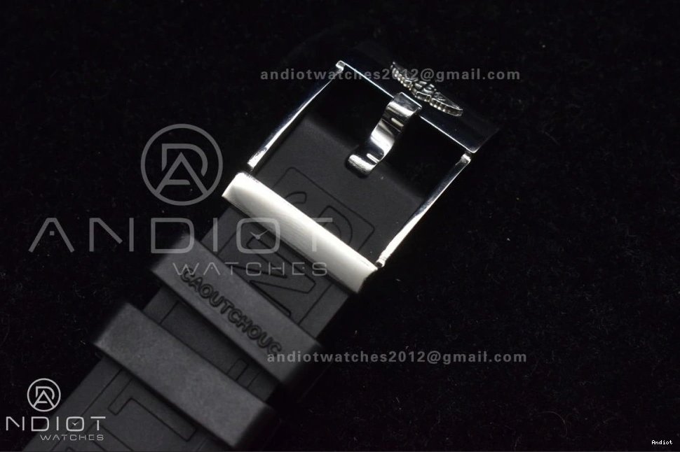Bezel Orange Dial Superocean Automatic 44 TF A2824 Black Edition Rubber On Strap Best 1:1 Black 0511